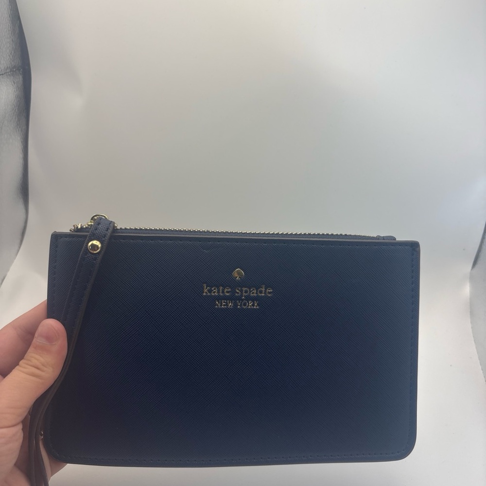 Kate Spade Navy Blue Wristlet